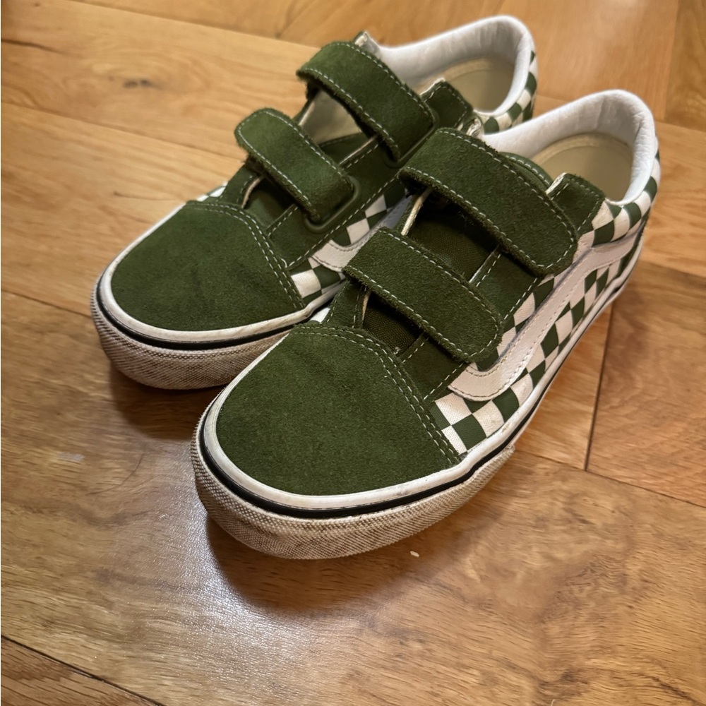 Green and Cream Sneakers